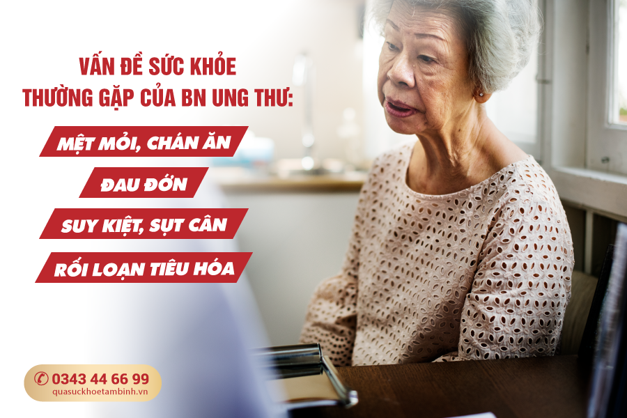 vấn đề sức khỏe ở bệnh nhân ung thư