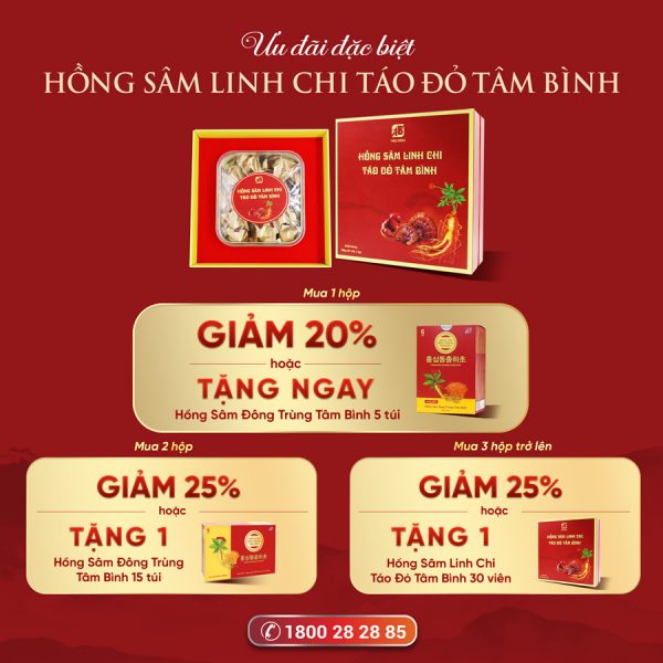 khuyến mại hòng sâm linh chi